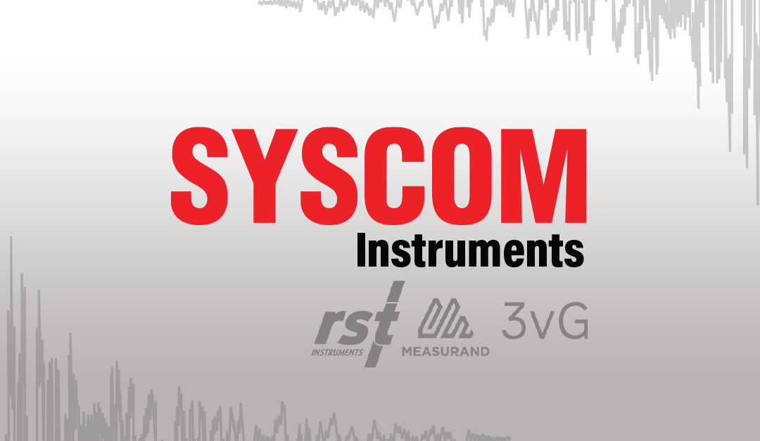 Syscom Instruments joins RST Instruments/Measurand/3vGeomatics